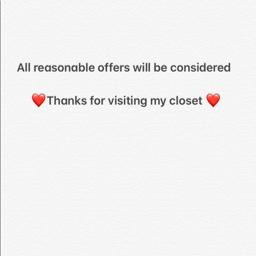 Reasonable offers considered
